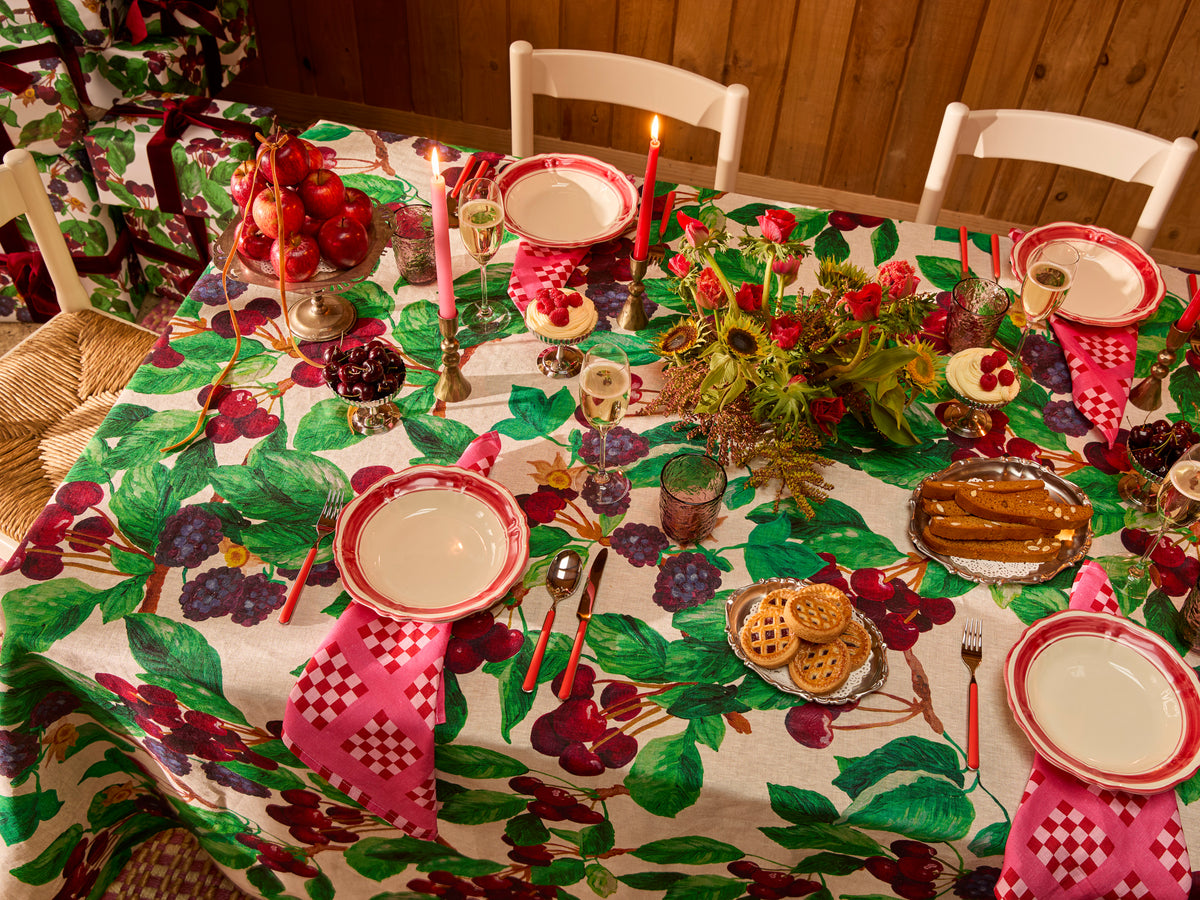 Cherries and Berries Multi Tablecloth