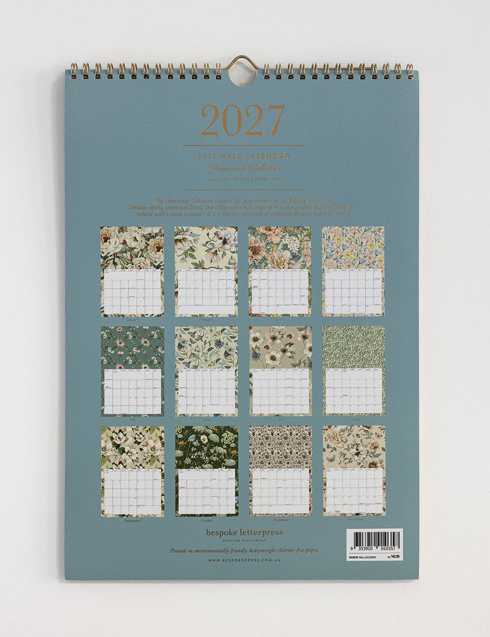 2027 Wall Calendar / Promenade