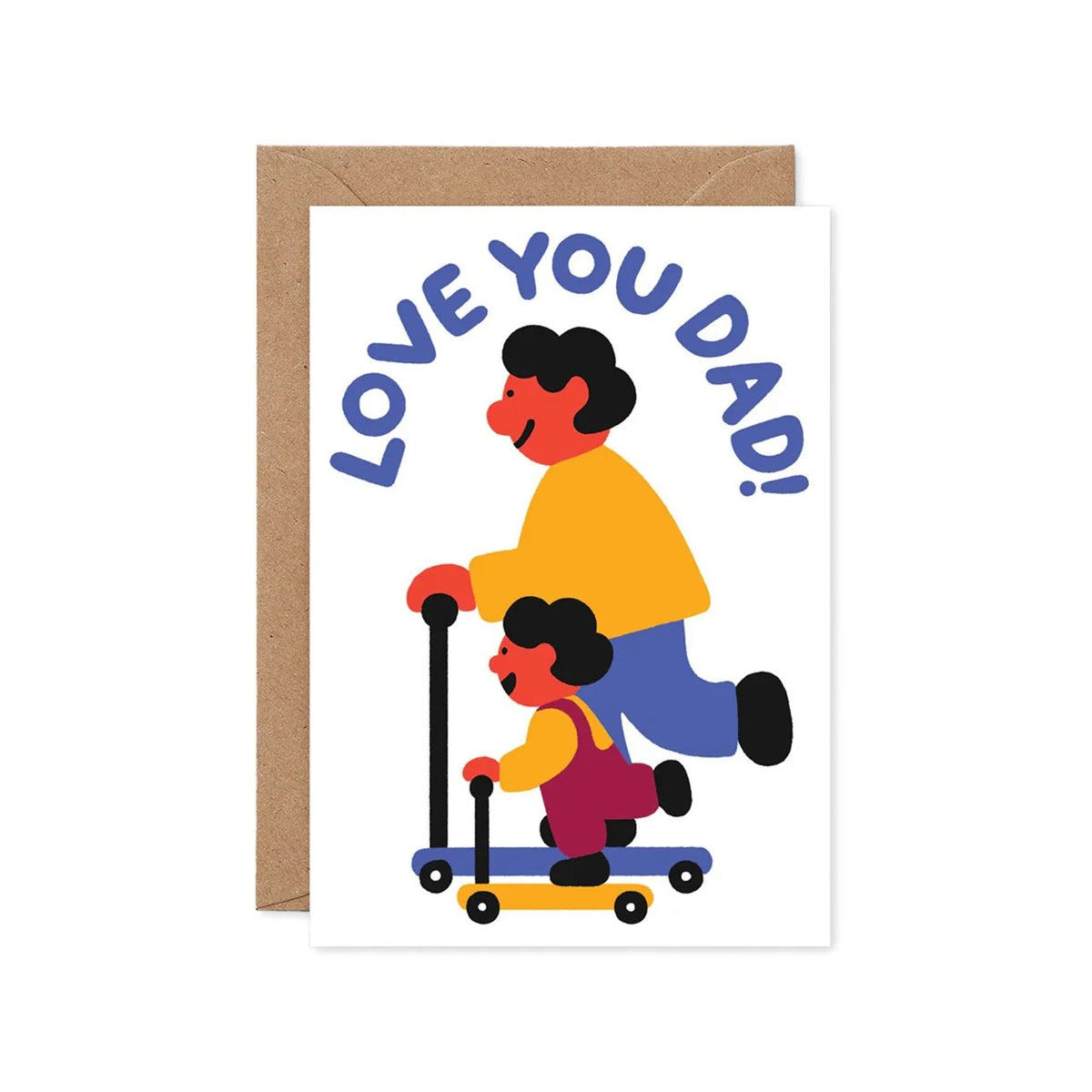 Greeting Card / Love You Dad Scooter