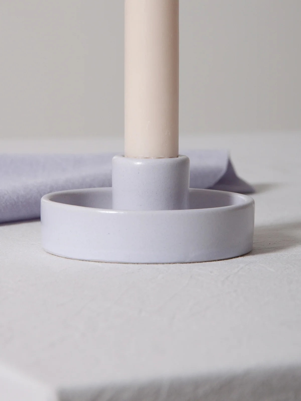 Amara Ceramic Candle Holder / Wisteria