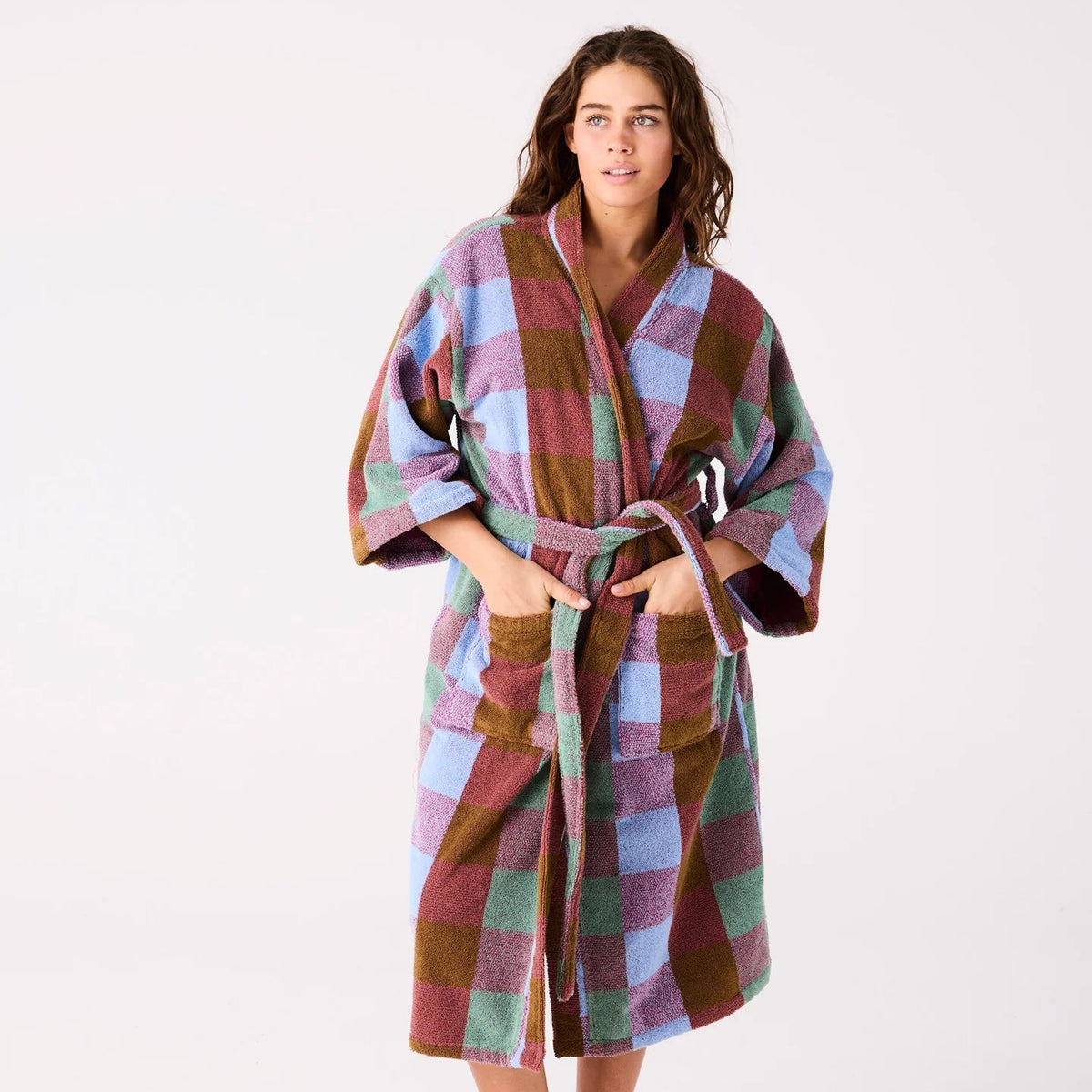 Bondi Tartan Terry Bath Robe