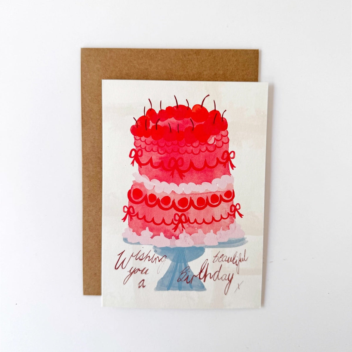 Beautiful Birthday Cake Greeting Card