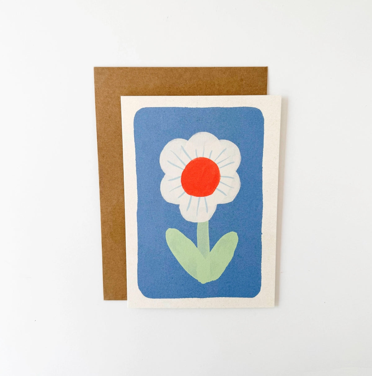 Blue Flower Greeting Card