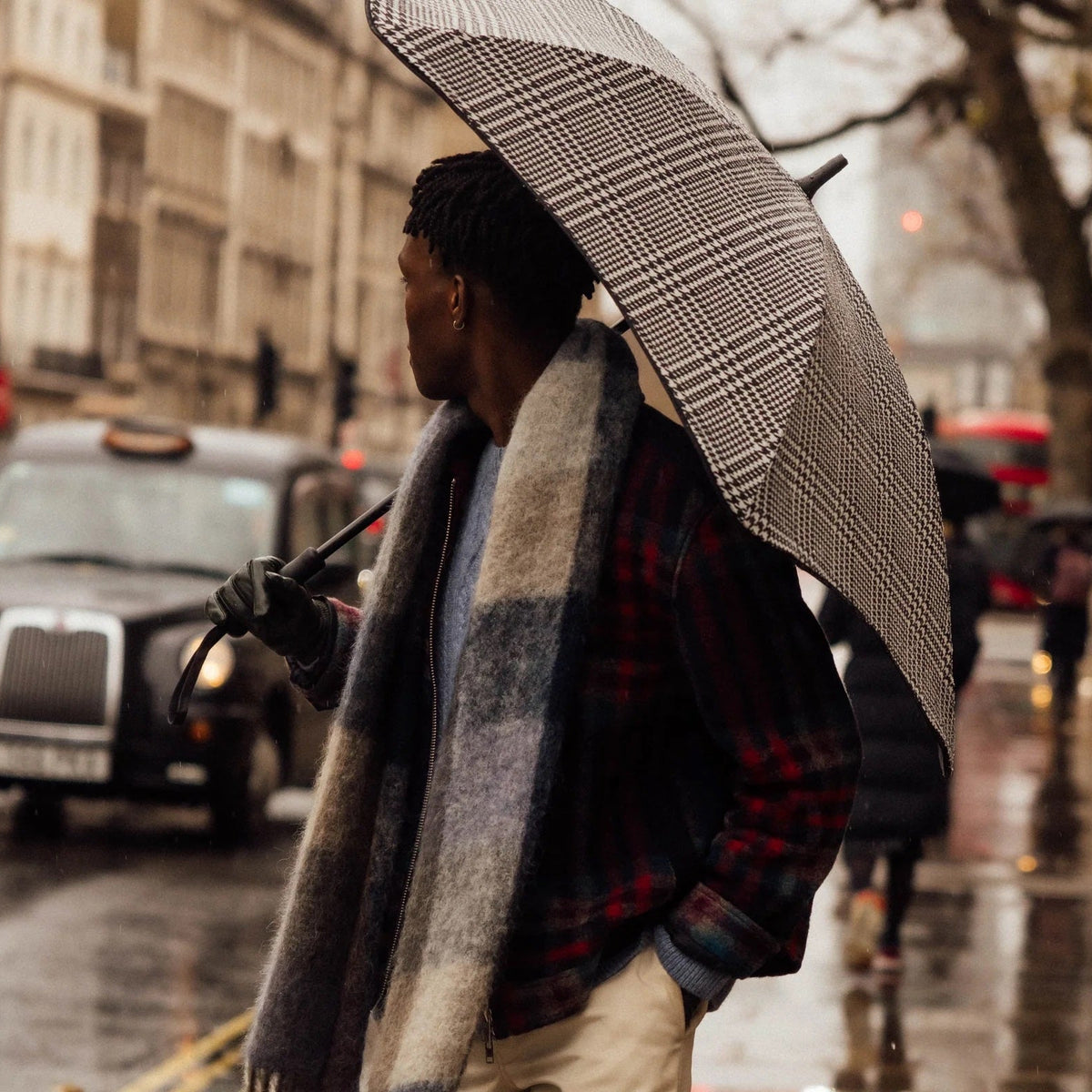 Classic Umbrella / Houndstooth
