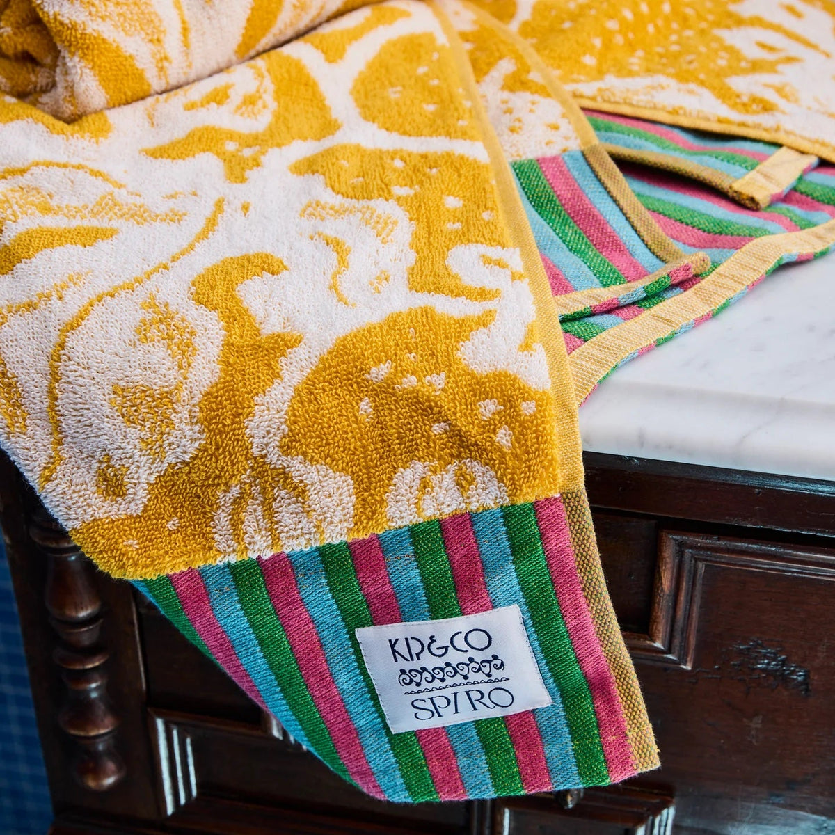 Anna Spiro Elsternwig Fig Terry Bath Sheet