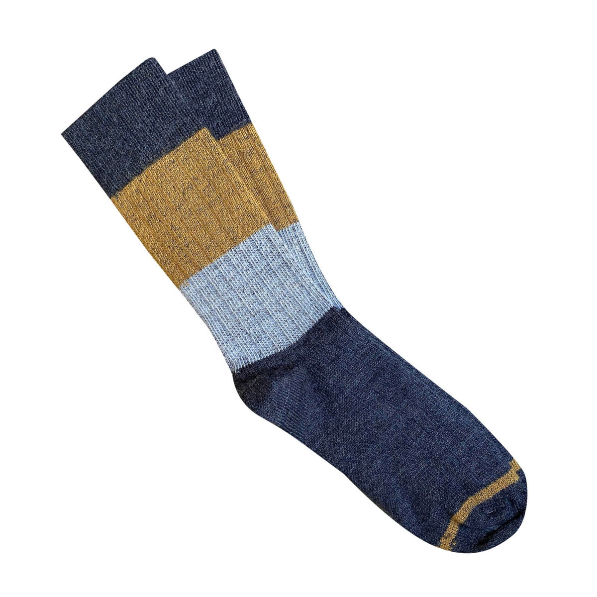 Chunky Wool Rib Socks / Charcoal