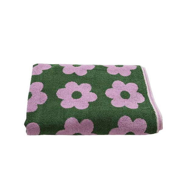 Flowerbed Bath Towel