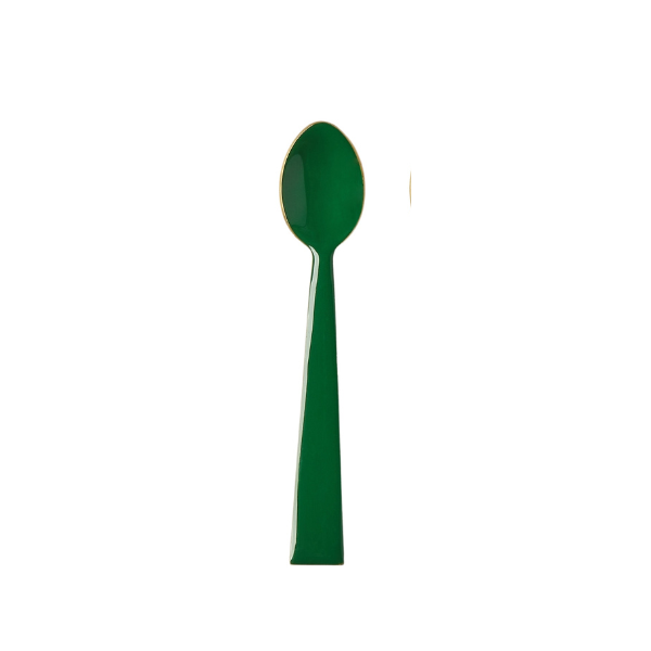 Enamel Teaspoon / Bottle Green