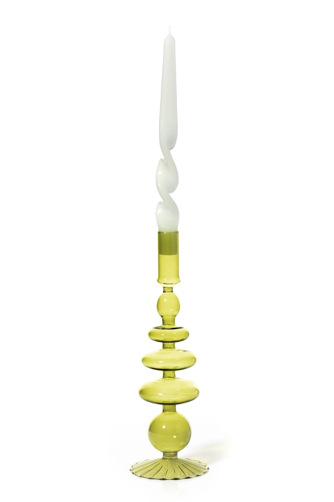 Taper Candle Holder / Pear Green