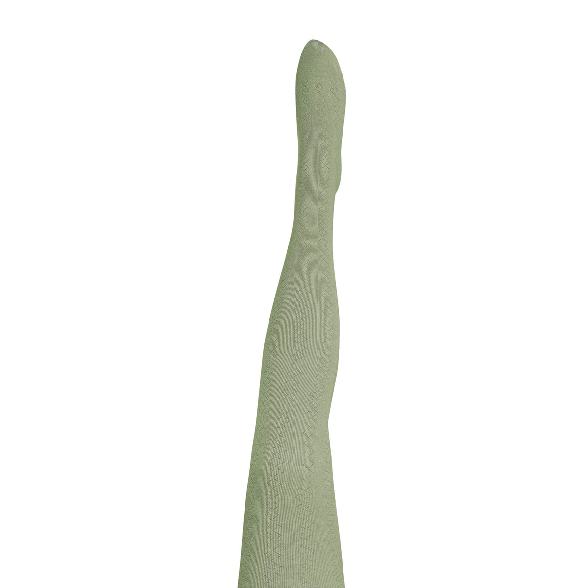 Geo Merino Wool Tights / Sage