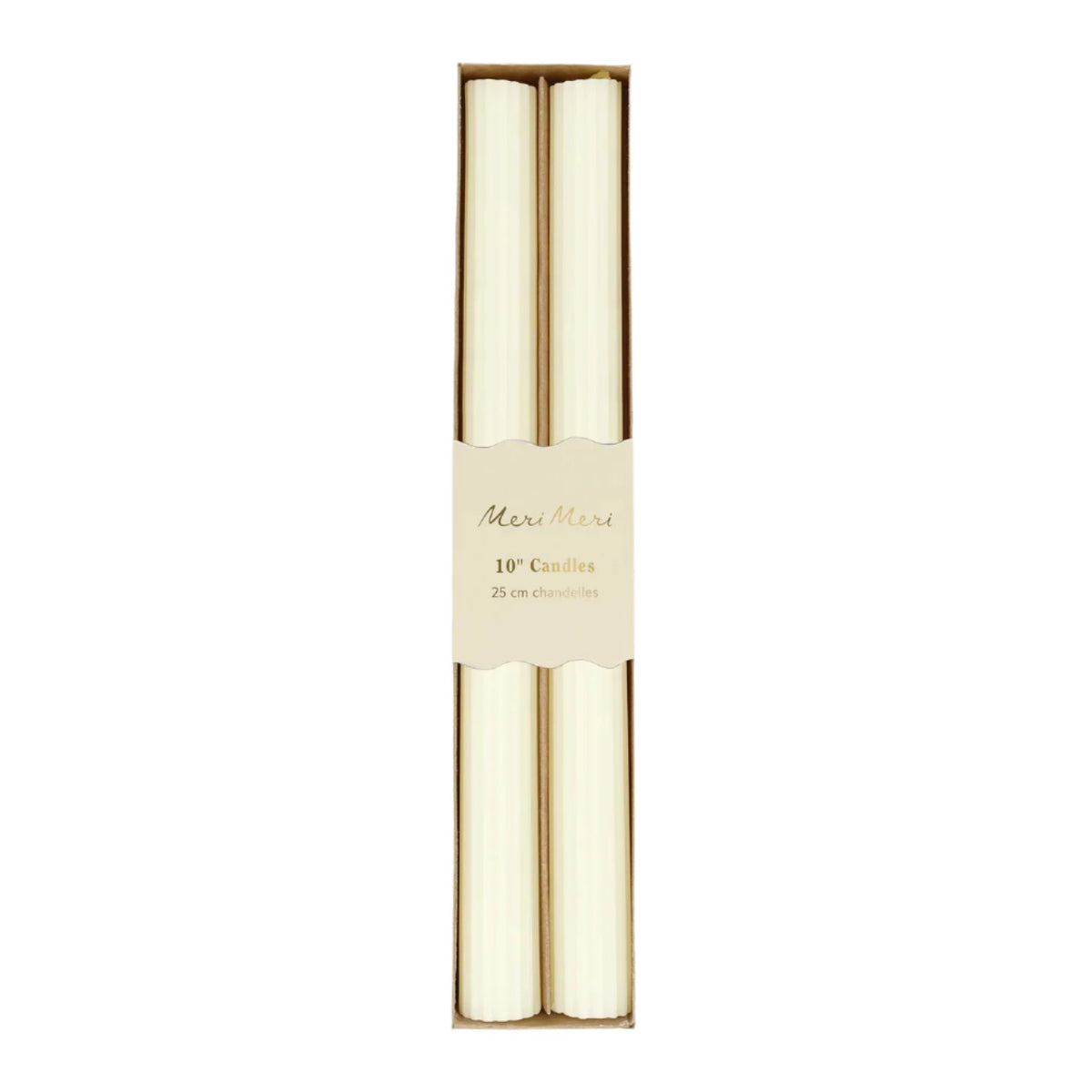 Ivory Table Candles / Pack of 2