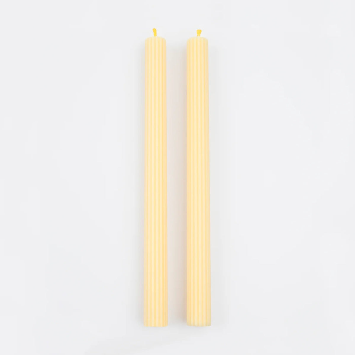 Lemon Sherbet Table Candles / Pack of 2