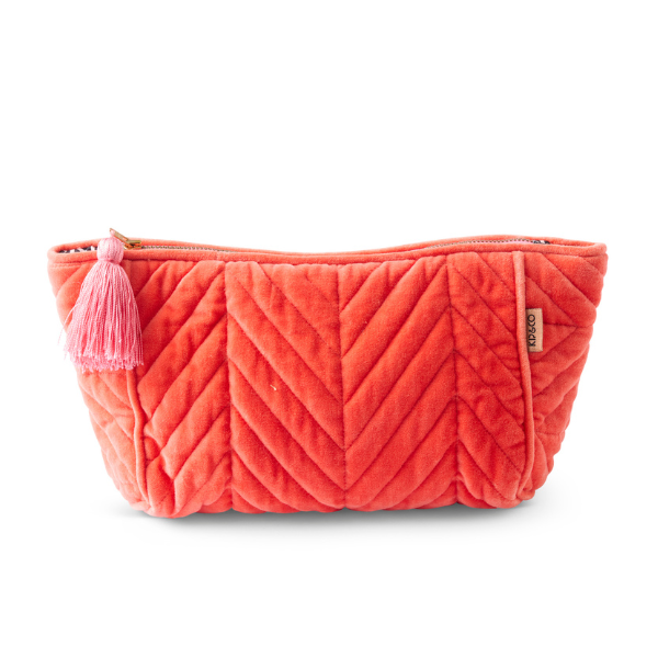 Poppy Queen Velvet Toiletry Bag