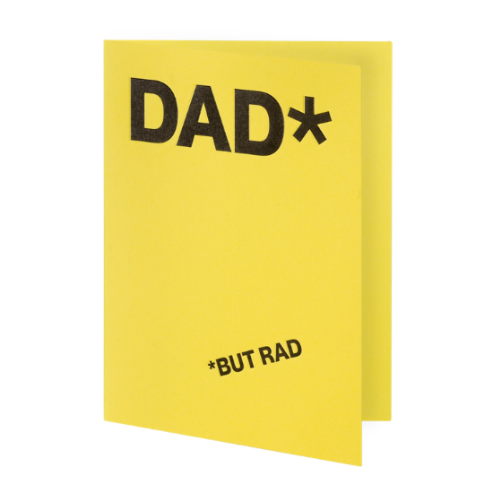 Greeting Card / Dad But Rad