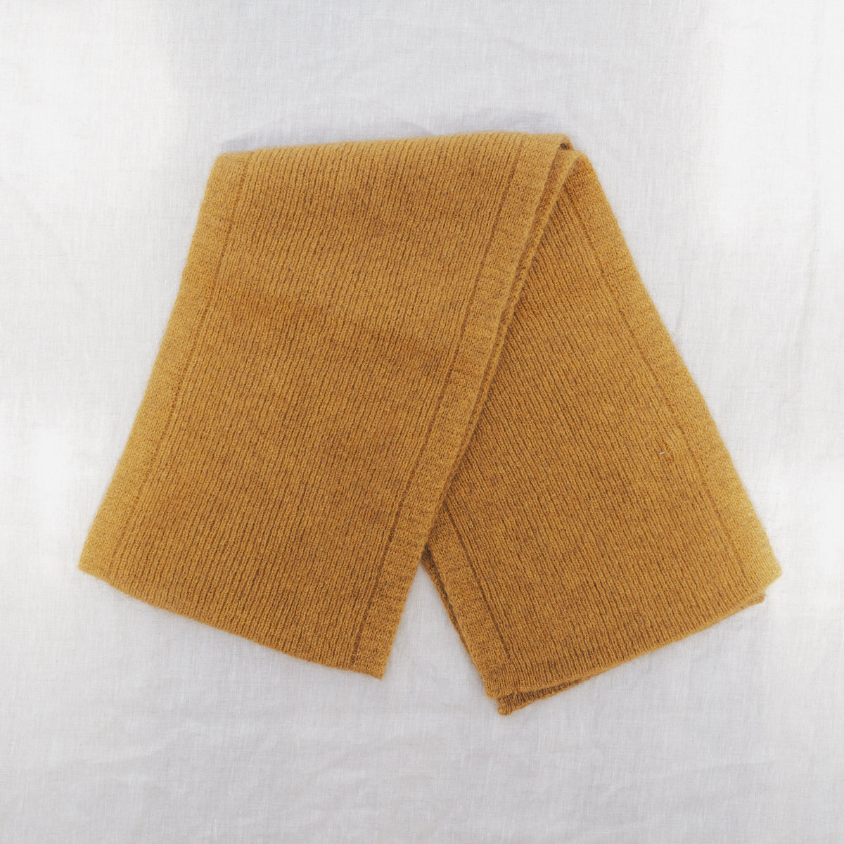 Possum Merino Fine Rib Scarf / Honeycomb
