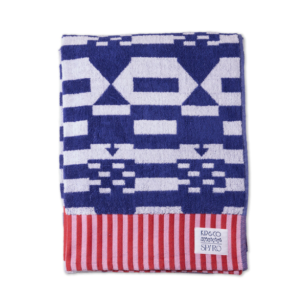 Anna Spiro Tik Tak Terry Beach Towel