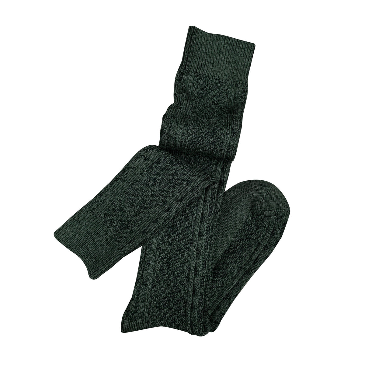 Vintage Merino Wool Socks / Green