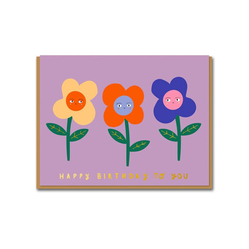 Greeting Card / Flower Birthday