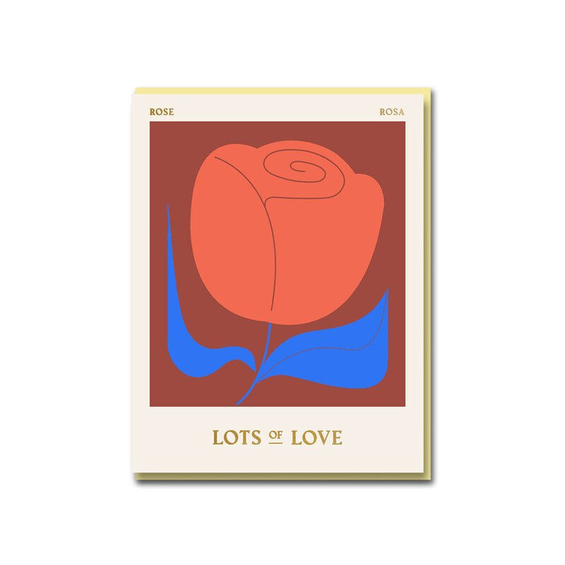 Greeting Card / Rose Lots of Love