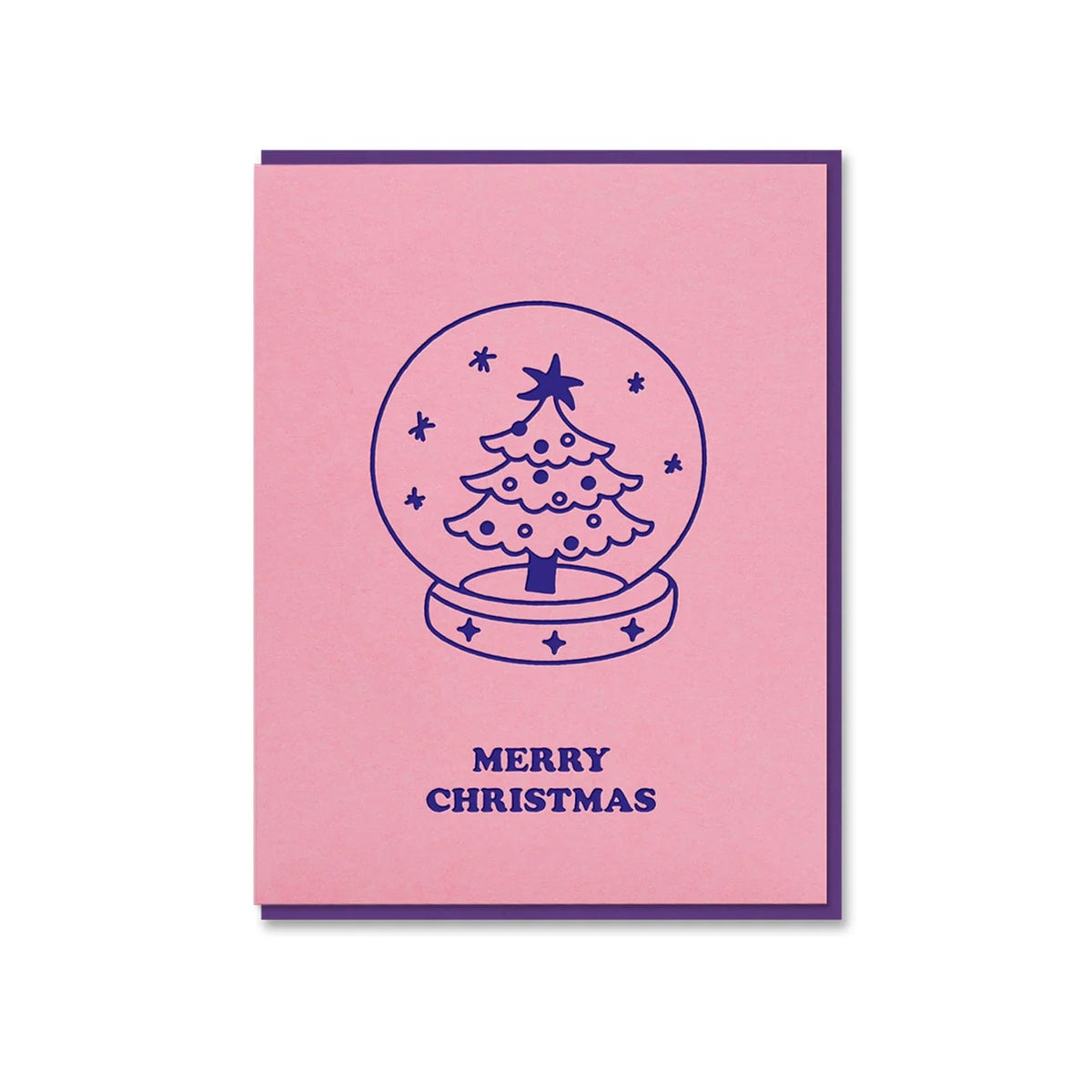 Christmas Card / Merry Christmas Snow Globe