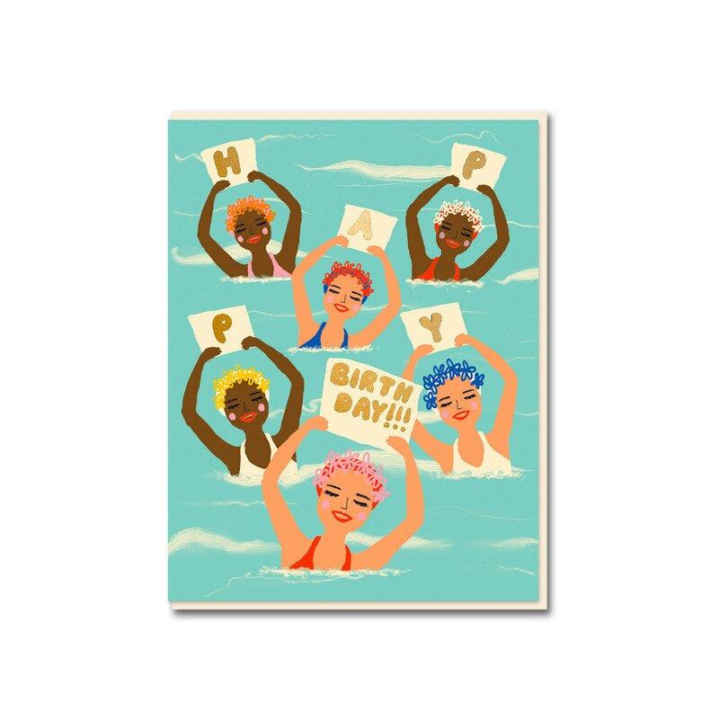Greeting Card / Synchronised Girls