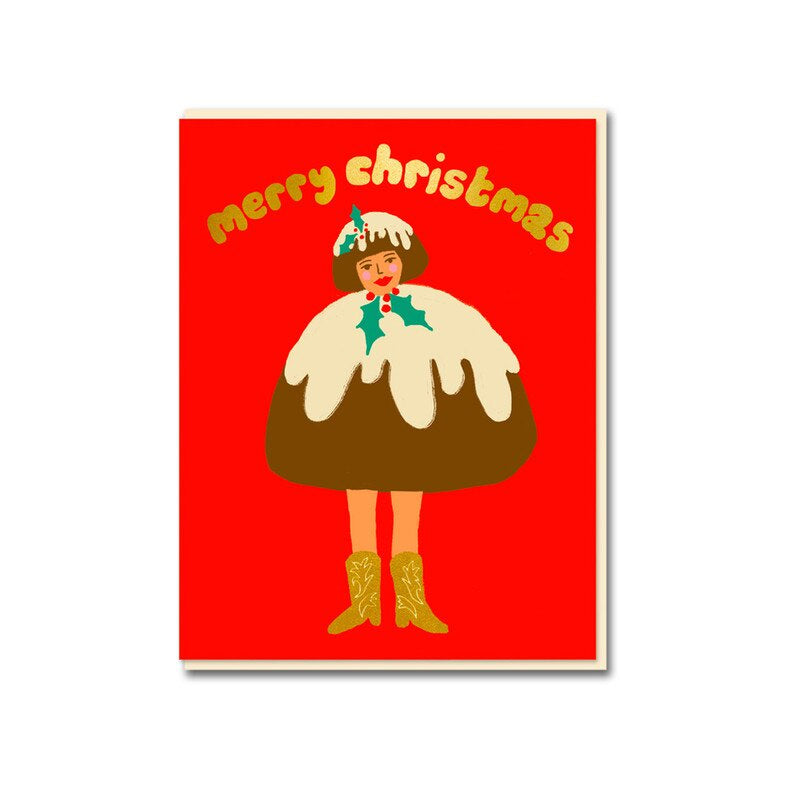 Christmas Card / Pudding Boots