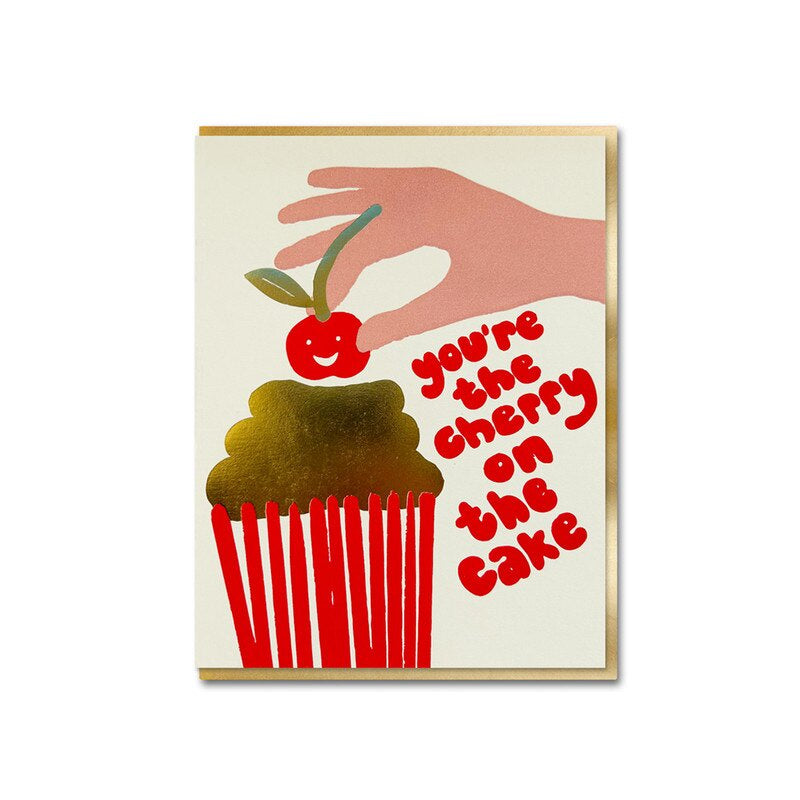 Greeting Card / Cherry Cake