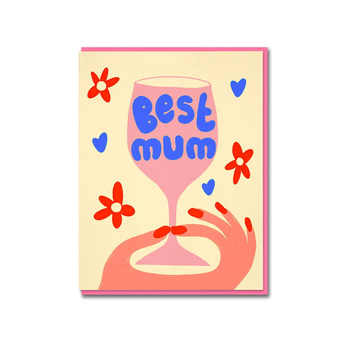 Greeting Card / Best Mum Wine