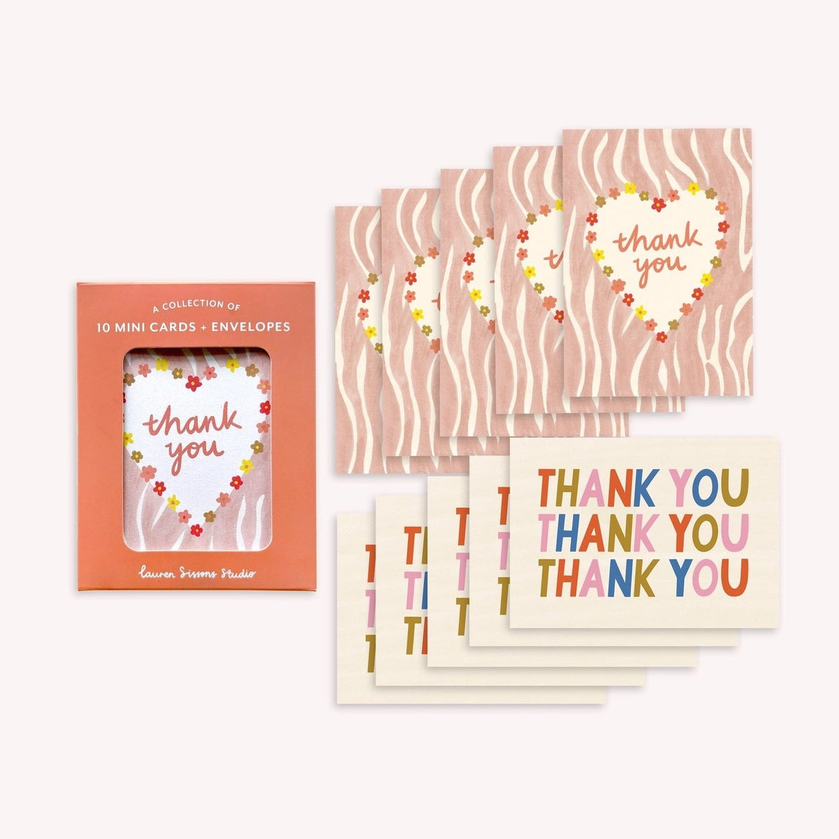 Thankyou Mini Greeting Card Boxset / 10 Pack