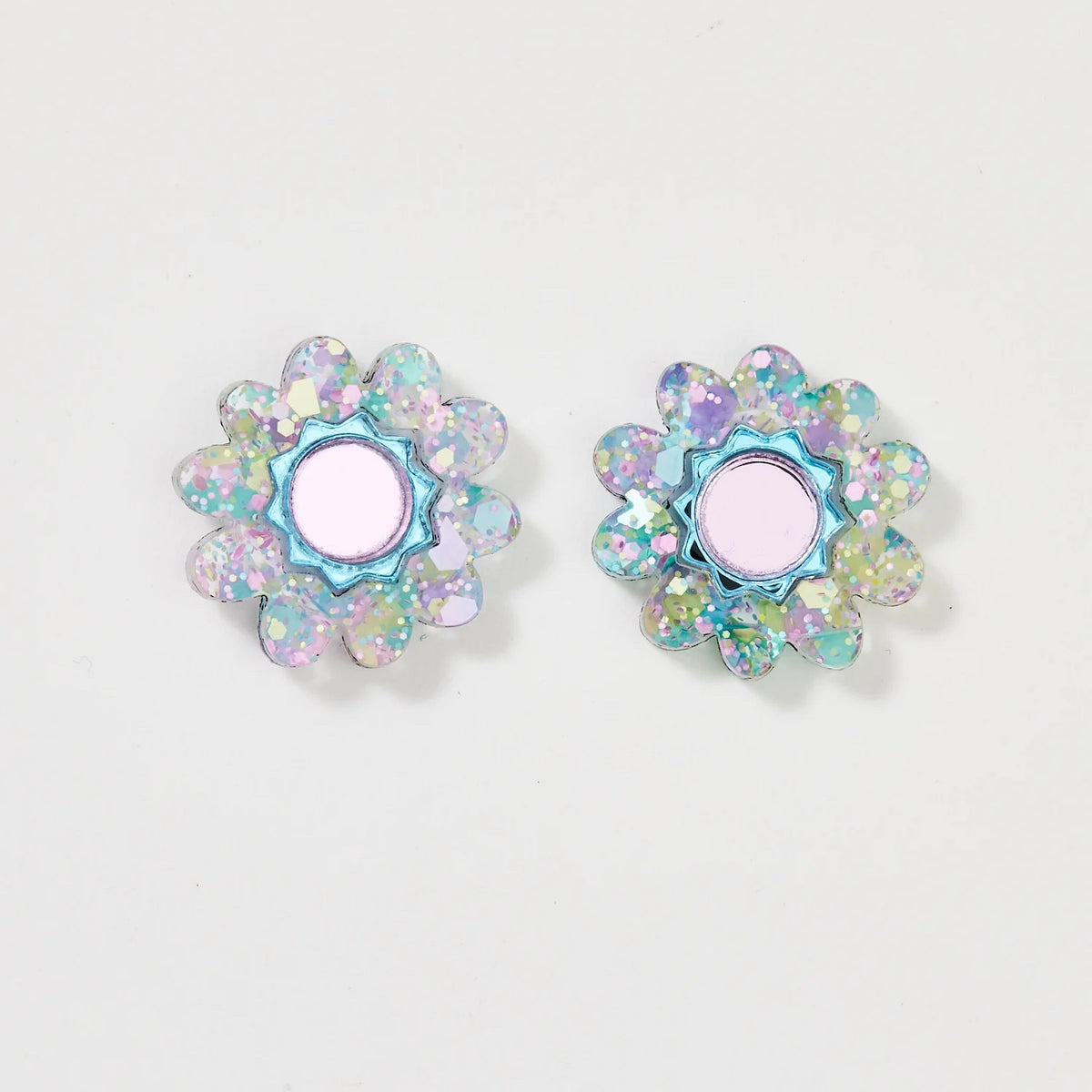 Daphne Stud Earrings / Blue Mermaid