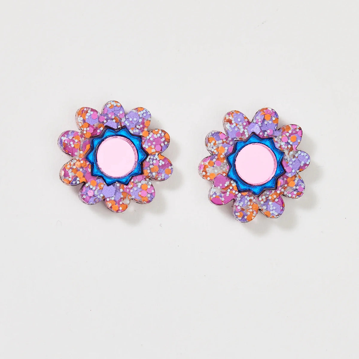 Daphne Stud Earrings / Purple