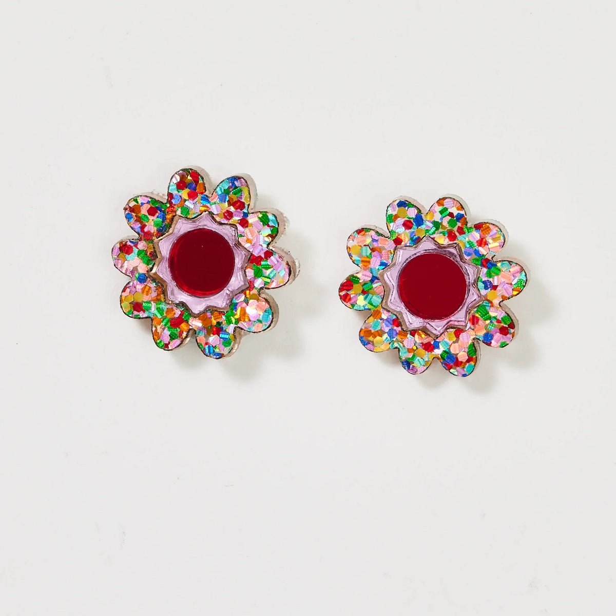 Daphne Stud Earrings / Rainbow