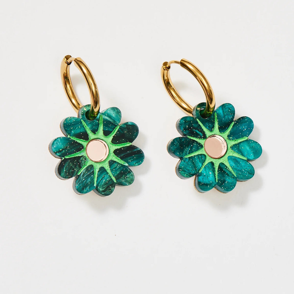 Hattie Earrings / Emerald