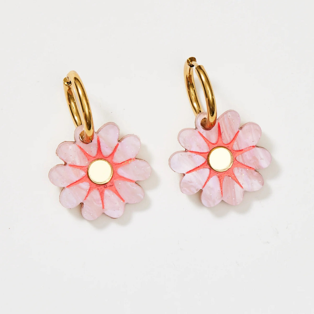 Hattie Earrings / Pink Gold