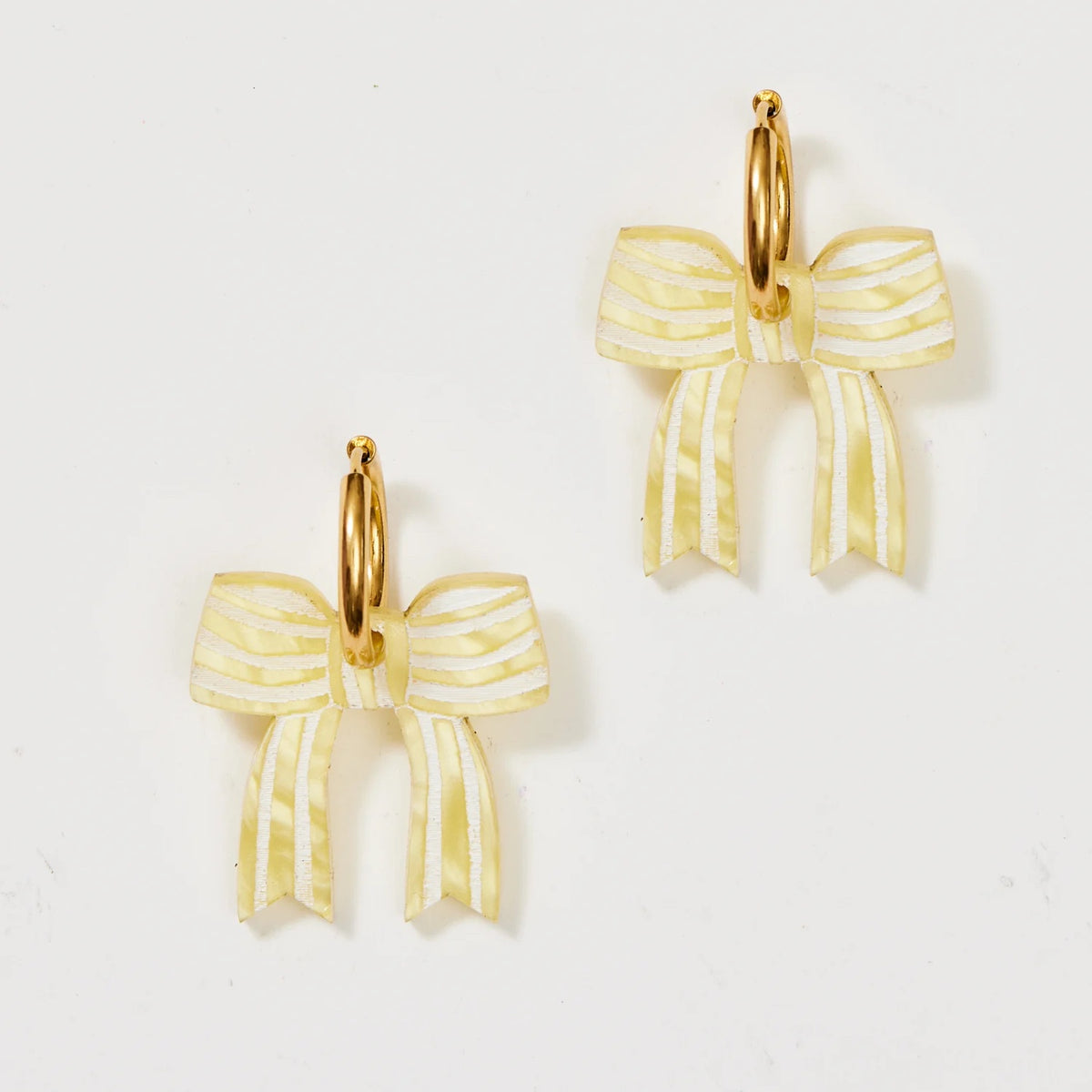 Bow Earrings / Butter Yellow