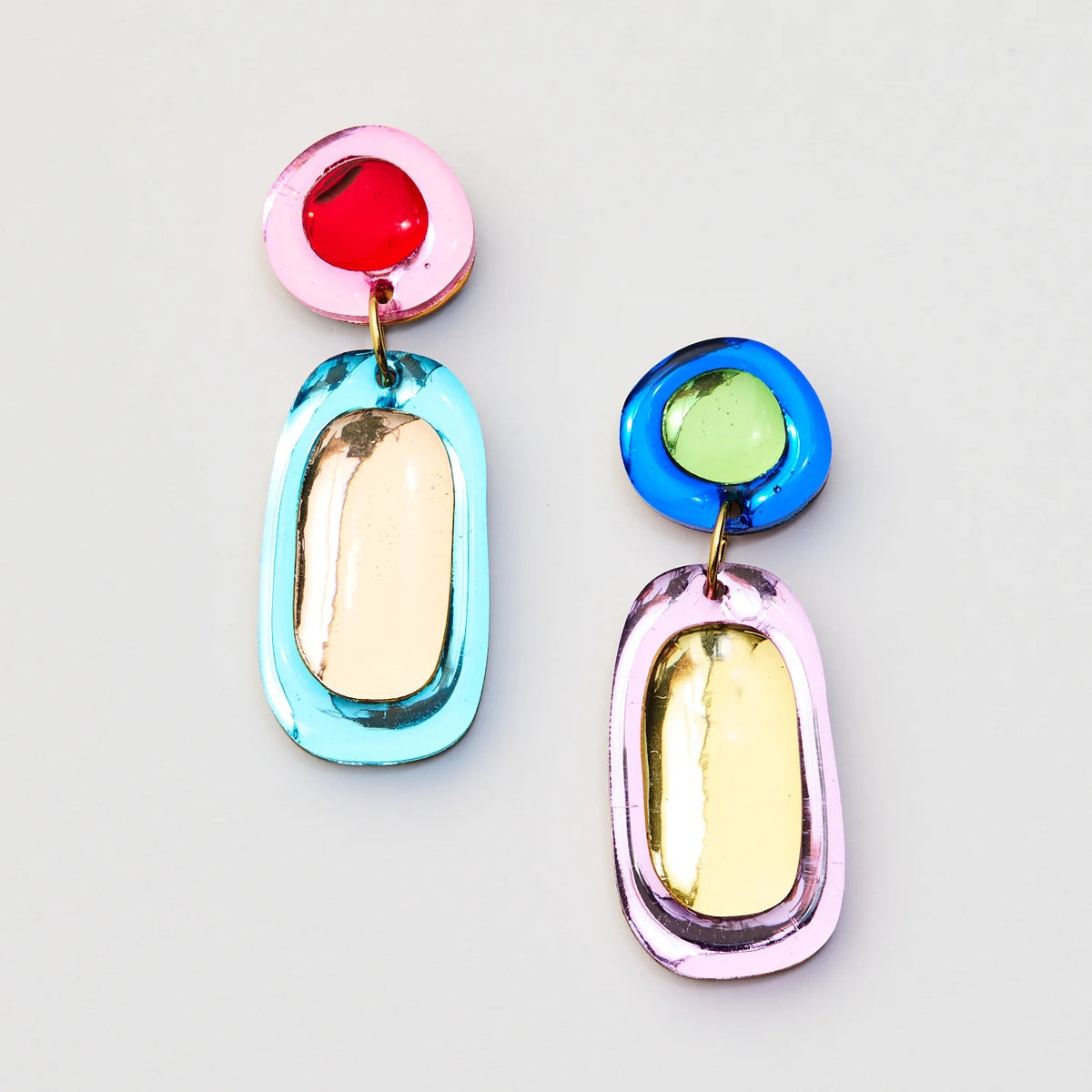 Jelly Drop Earrings / Rainbow