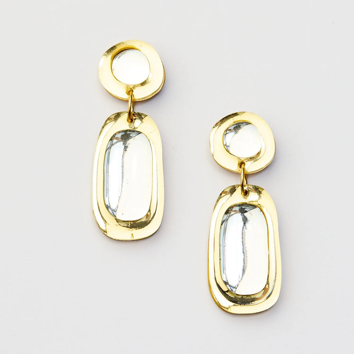 Jelly Drop Earrings / Gold Silver