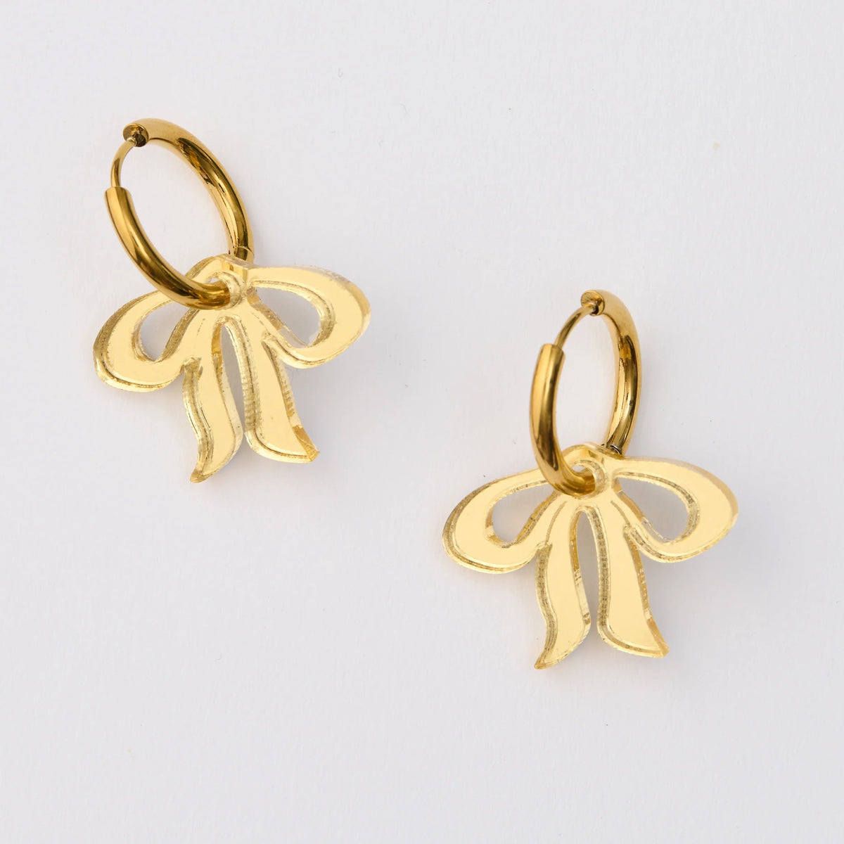 Floppy Bow Earrings / Gold