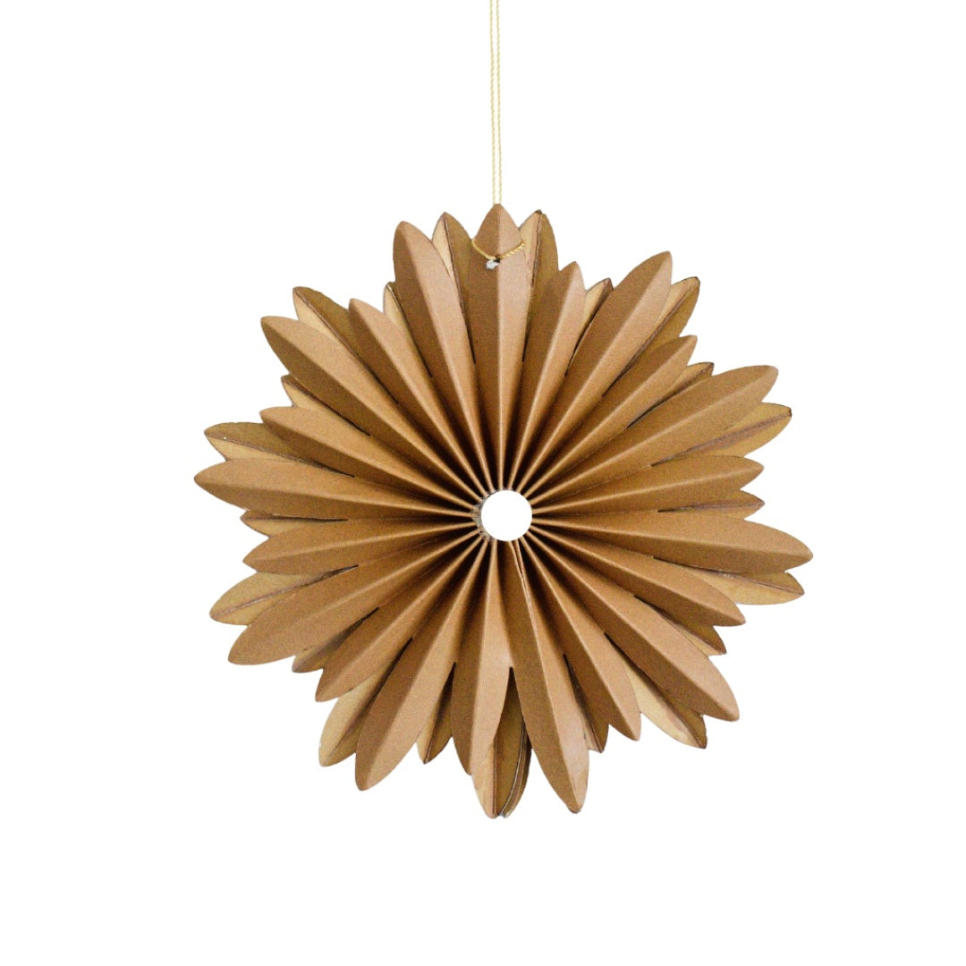 Hanging Star Ornament / Golden Sand