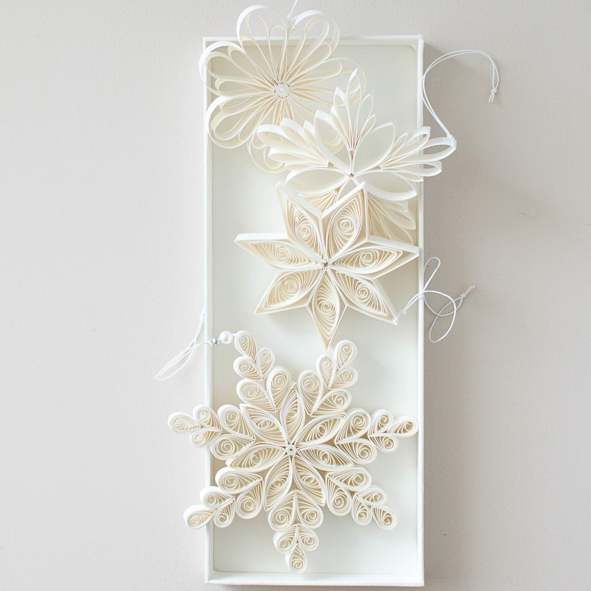 Quilling Star Paper Ornament 3pc Set