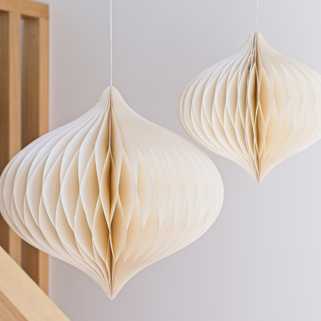 Statement Hanging Jewel 30cm / Off White