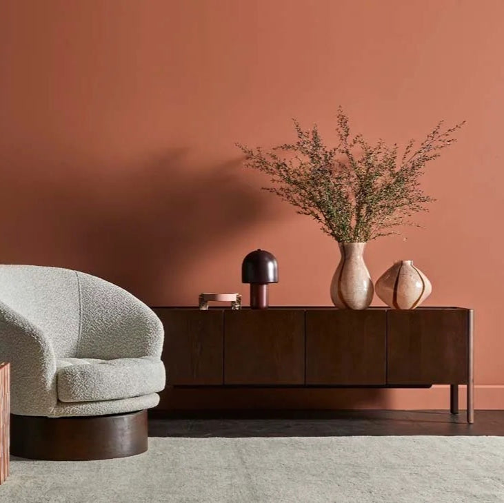 Boden Stripe Small Vase / Blush
