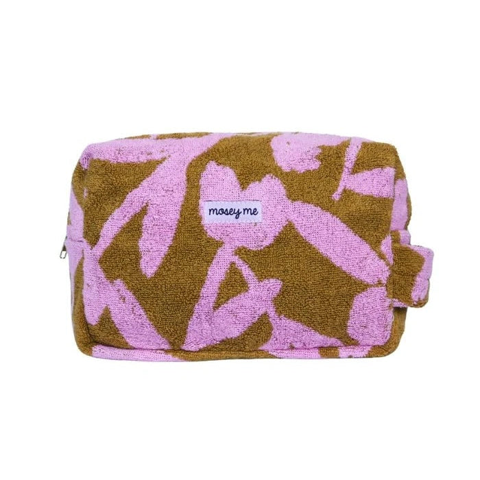 Abstract Terry Toiletry Bag