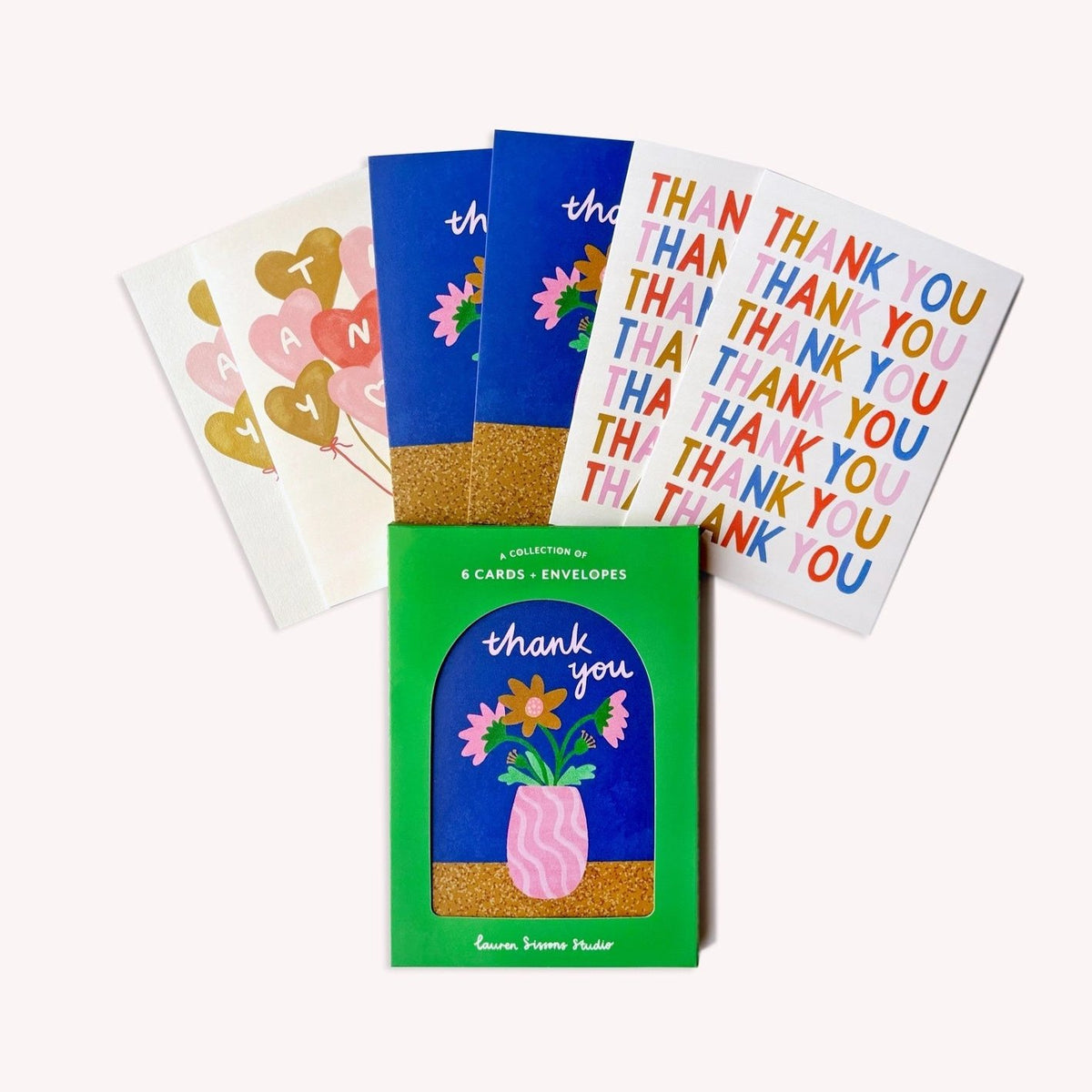 Thankyou Greeting Card Boxset / 6 Pack