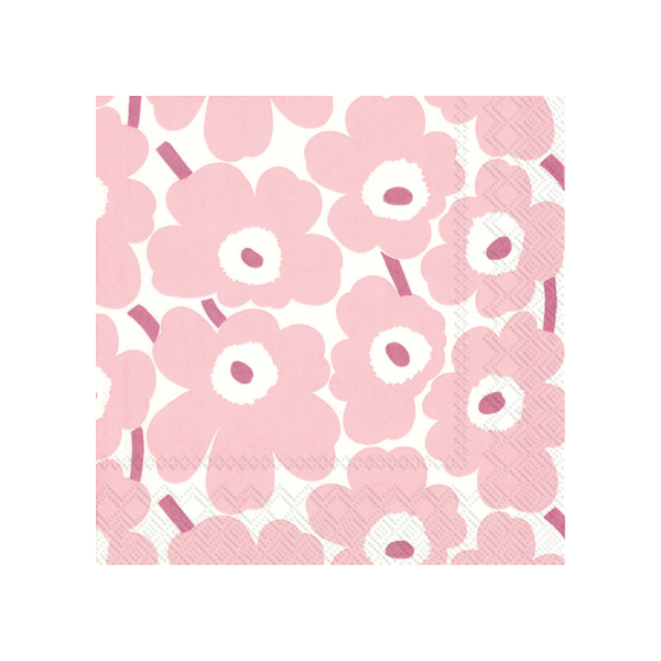 Marimekko Napkins / Mini Unikko Light Rose