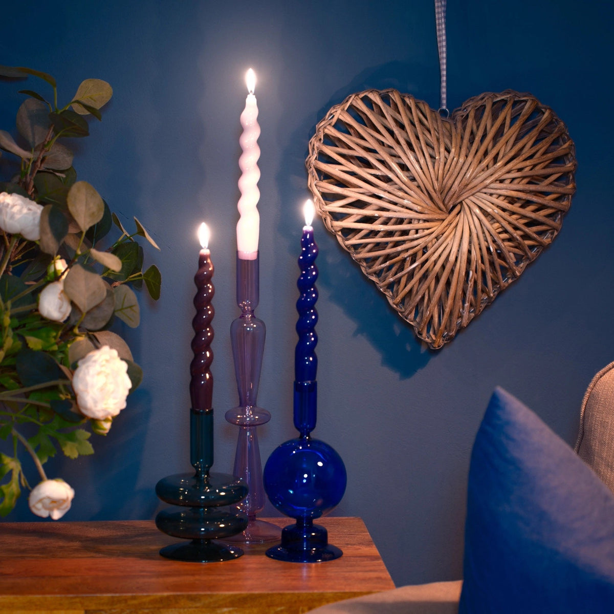 Taper Candle Holder / Ocean Teal