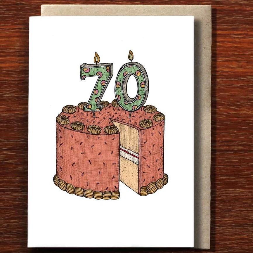 Greeting Card / 70th Birthday