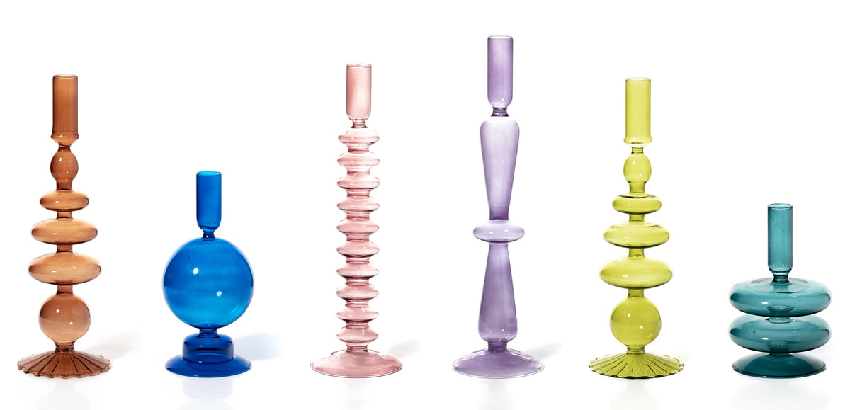 Taper Candle Holder / Ocean Teal