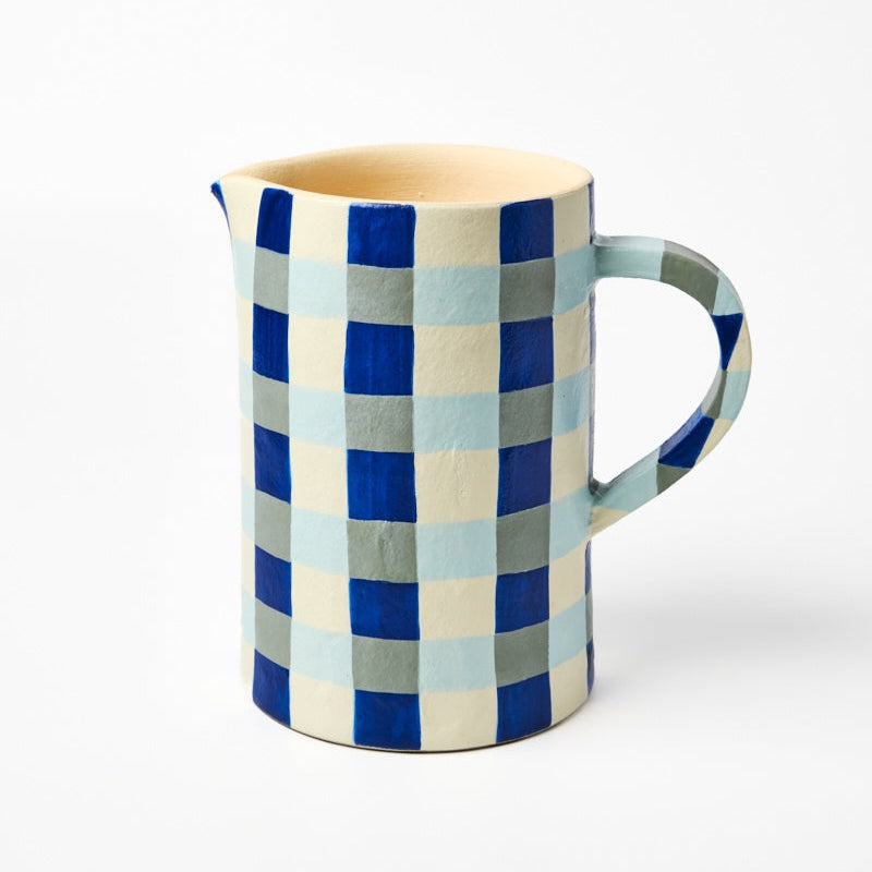 Maker Jug / Indigo Check
