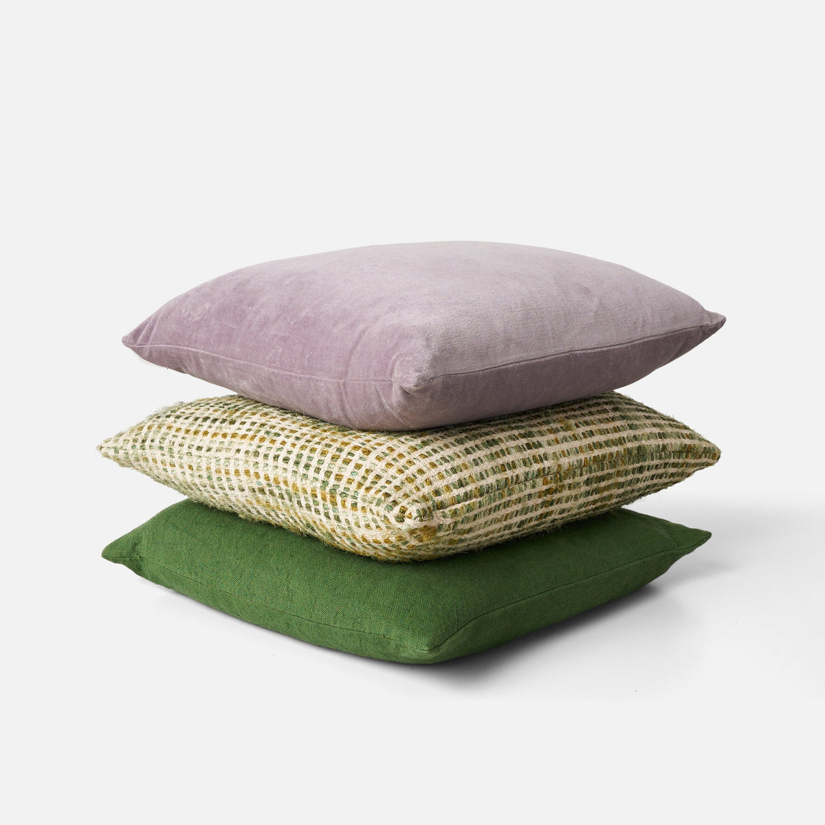 Valerie Woven Cushion / Kale